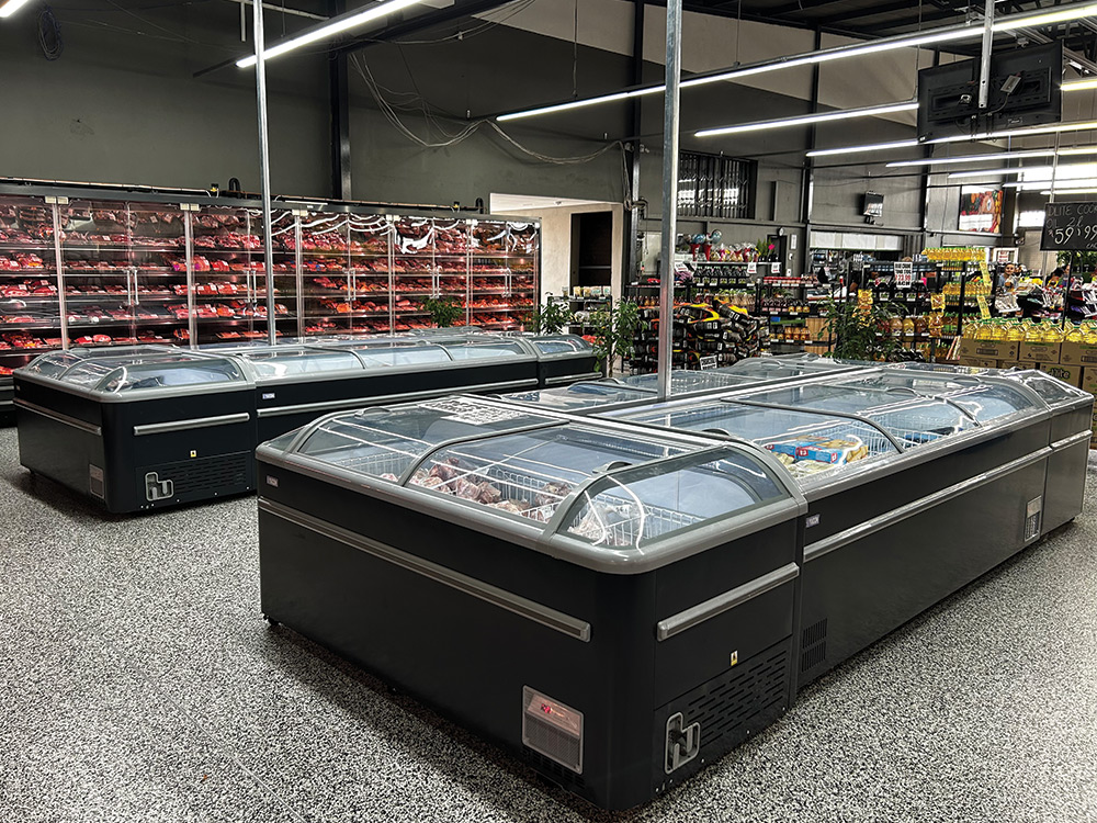 Yucon self contained island freezer